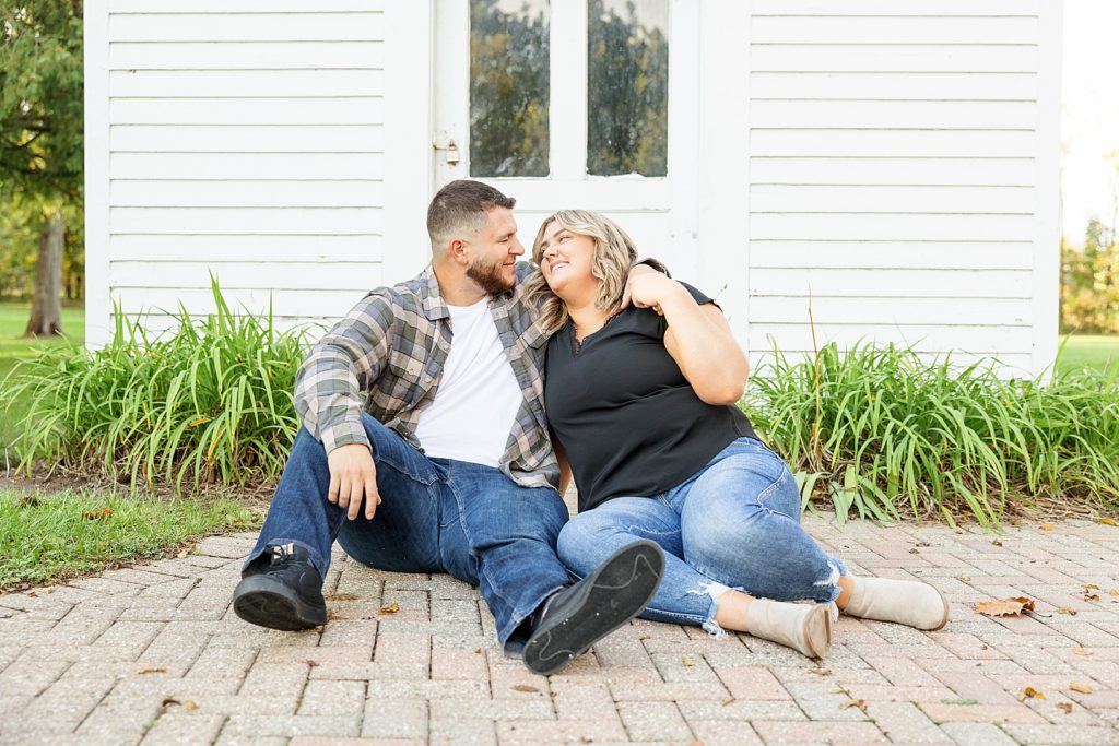 Laughing Wolcott Mill Engagement
