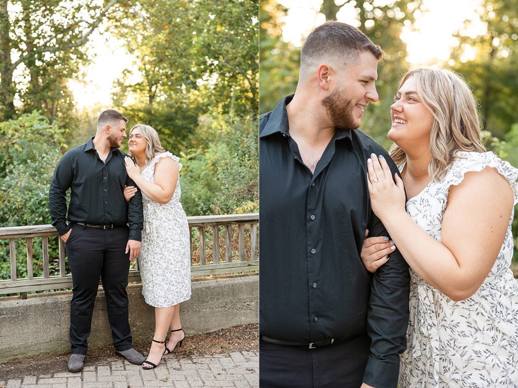 Golden Hour at this Wolcott Mill Engagement Session