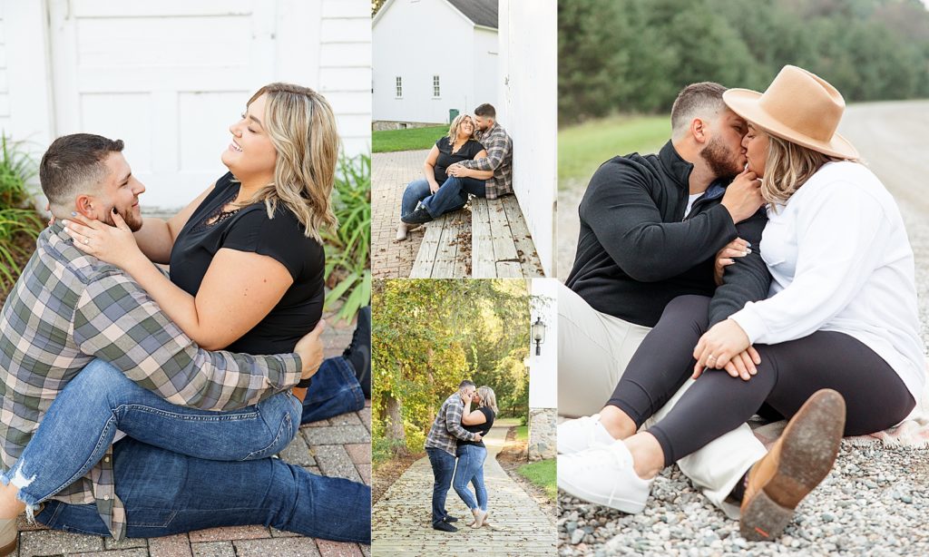 Engagement session at wolcott mill
