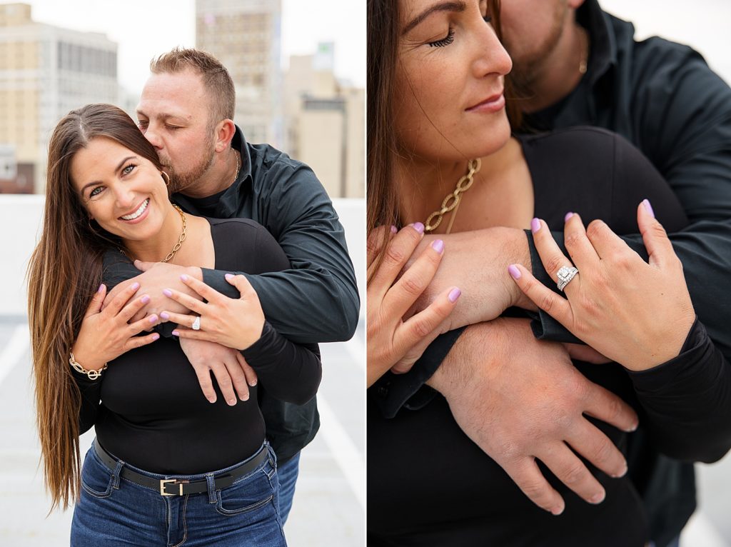 Downtown Rooftop Engagement Session